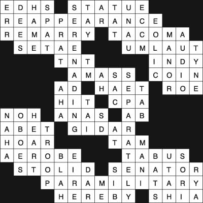 Crossword Solution March 1 2024 Crossword Solution capenews