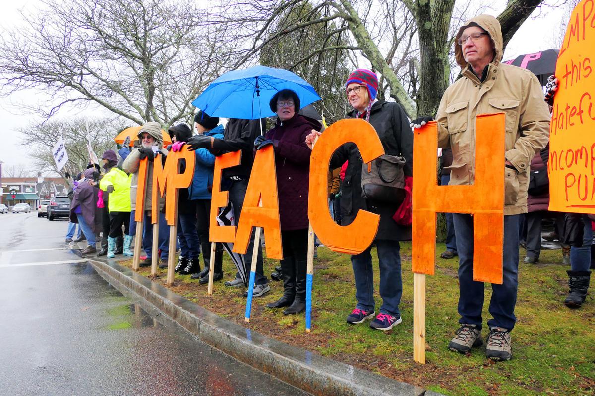 Despite The Rain A Crowd In Falmouth Rallies For Trump