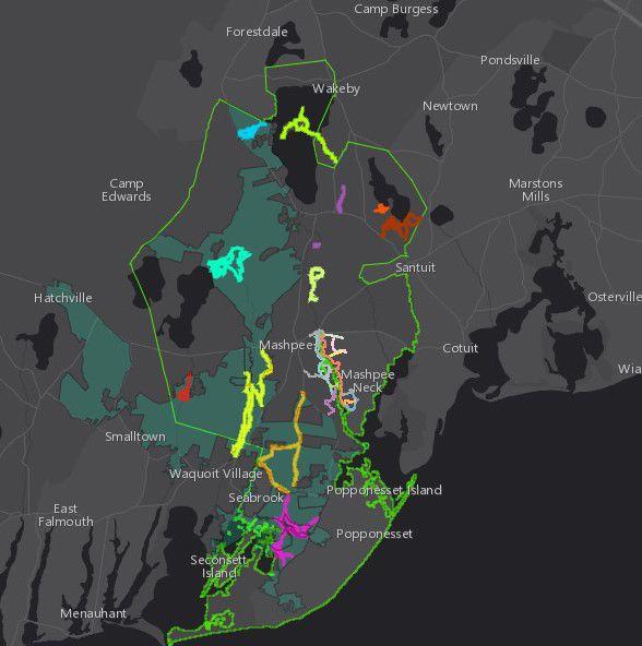 New Interactive Trail Maps Online In Mashpee Mashpee News