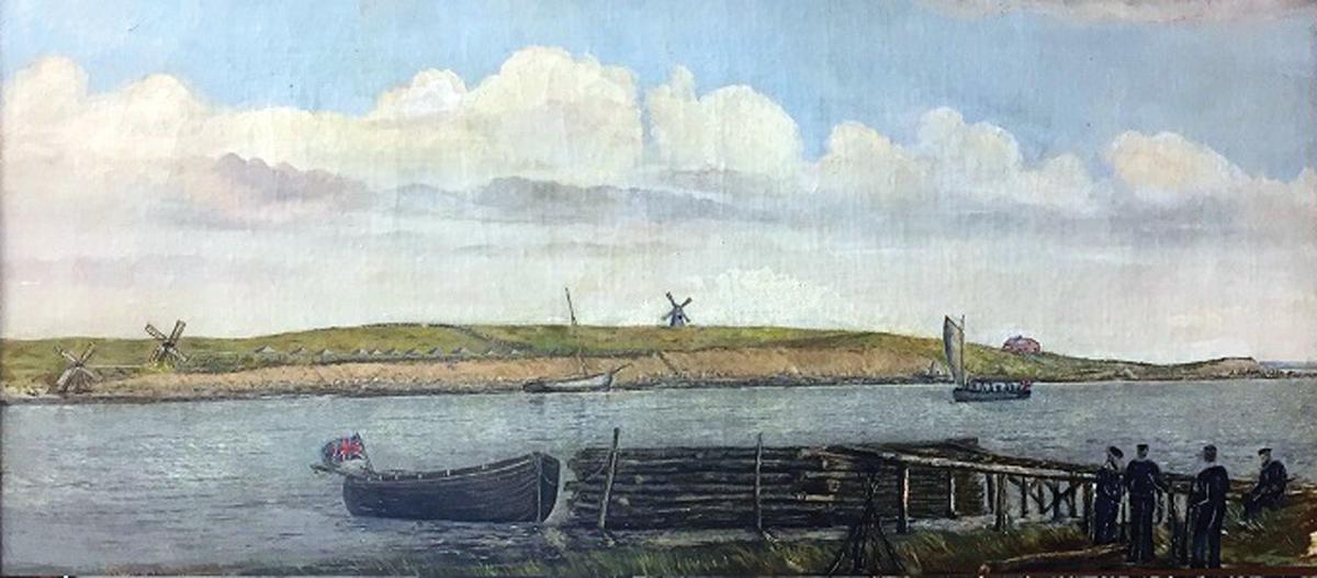 Historic Painting At Falmouth Library Restored Falmouth News