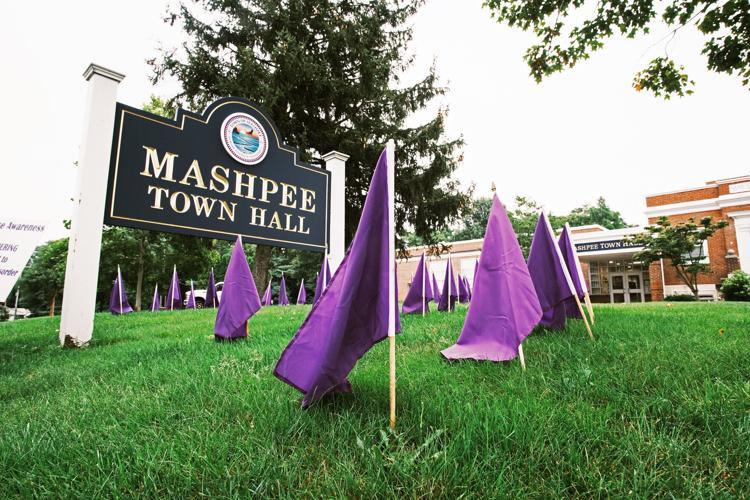 Purple Flags Mark Overdose Awareness Month In Mashpee