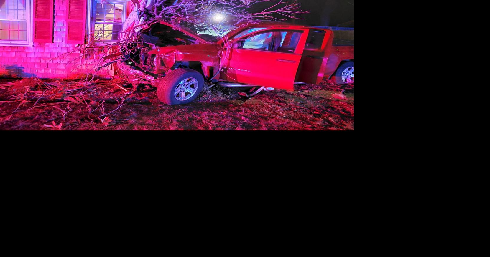 Pickup Truck Strikes House In Falmouth, Driver Charged With OUI