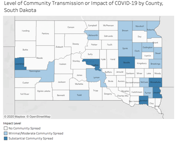 Hyde, Sully counties see 1st COVID cases; SD total at 868 COVID19