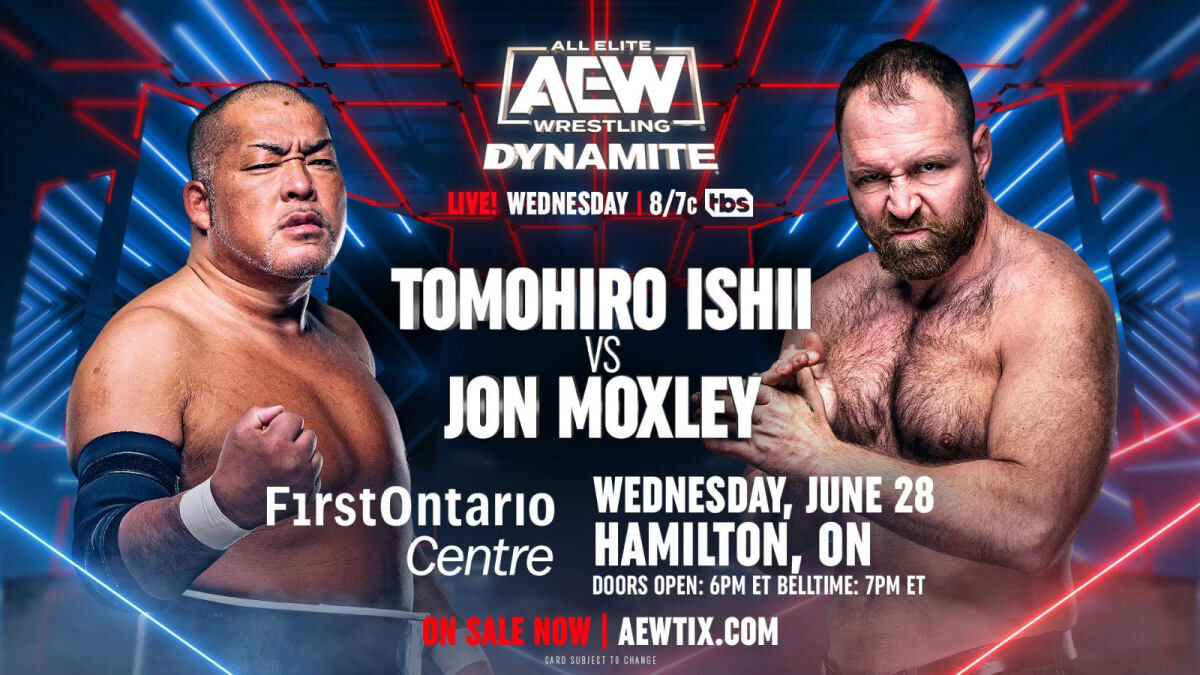 Jon Moxley vs. Tomohiro Ishii set for AEW Dynamite F4W Online