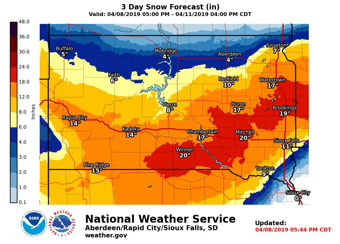 Blizzard Predicted To Hit Sd Local News Stories Capjournal Com