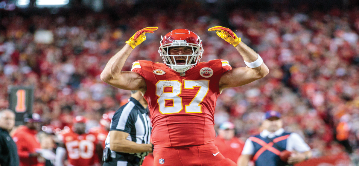 Travis Kelce kept the receipts and gave electric speech at the