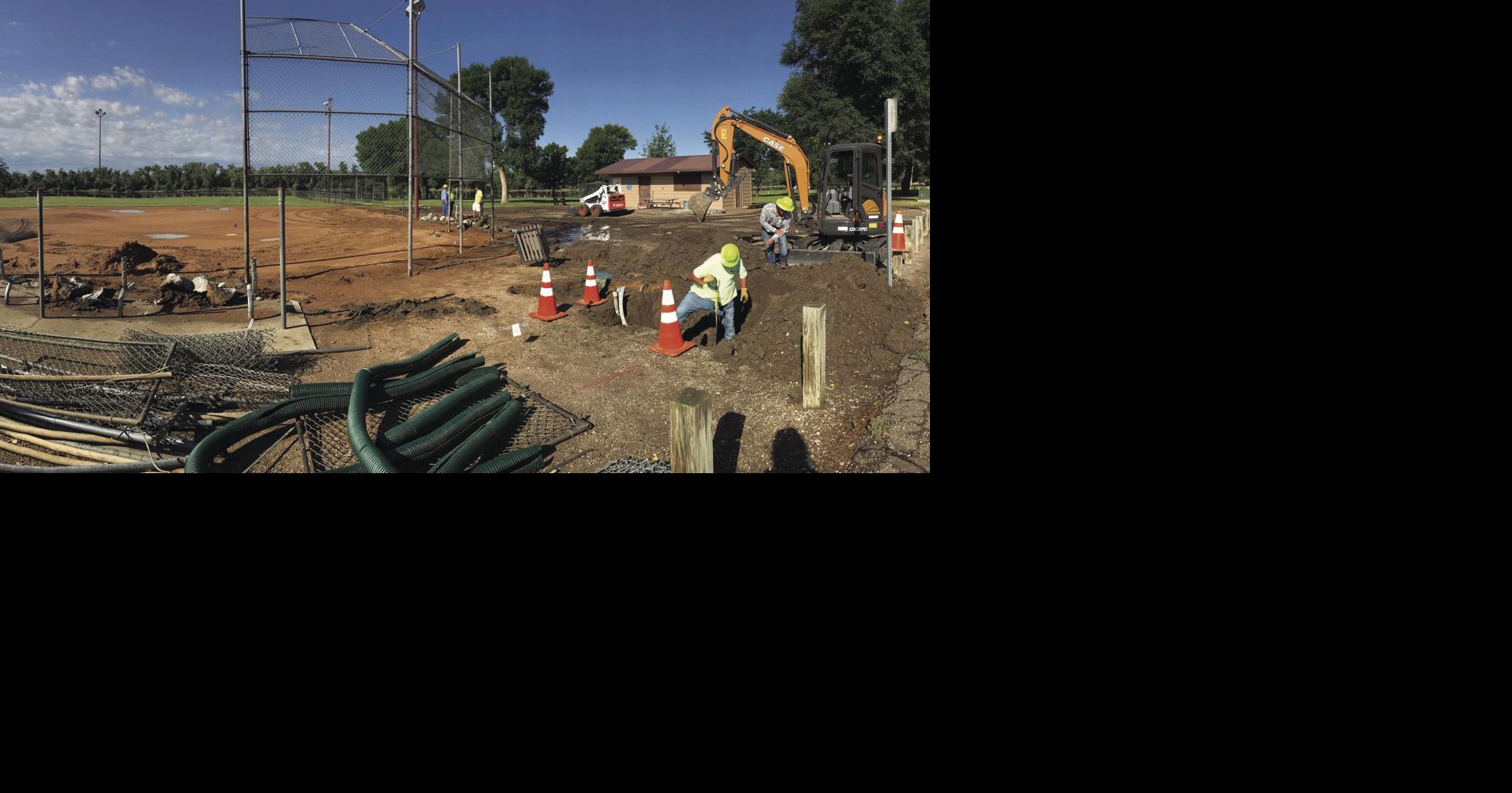 Renovations begin at Griffin Park baseball field Local News Stories