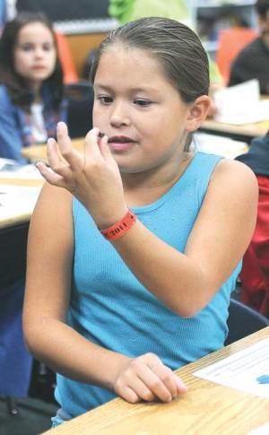 Third graders step back in time Tuesday