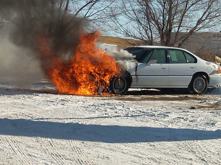 Vehicle totaled after fire Local News Stories