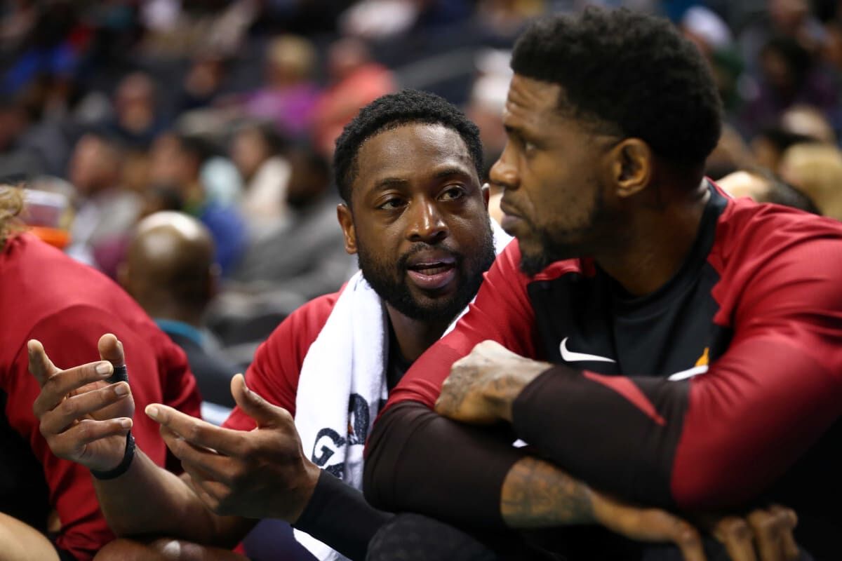 Dwyane Wade Says Miami Heat Will Retire Udonis Haslem's Jersey