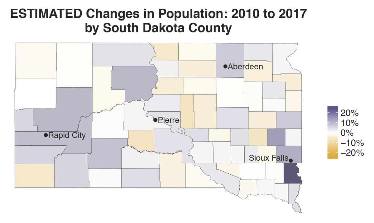 New Population Estimates Hughes County Half A Point Up Stanley