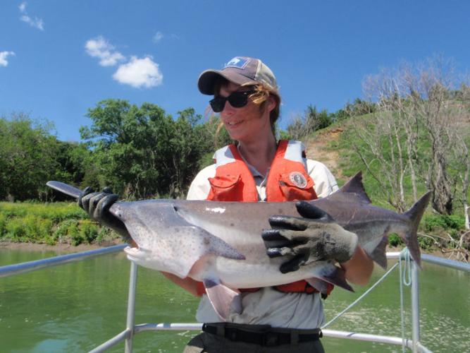 After Pickstown Area remembers Fish & Wildlife Service researchers