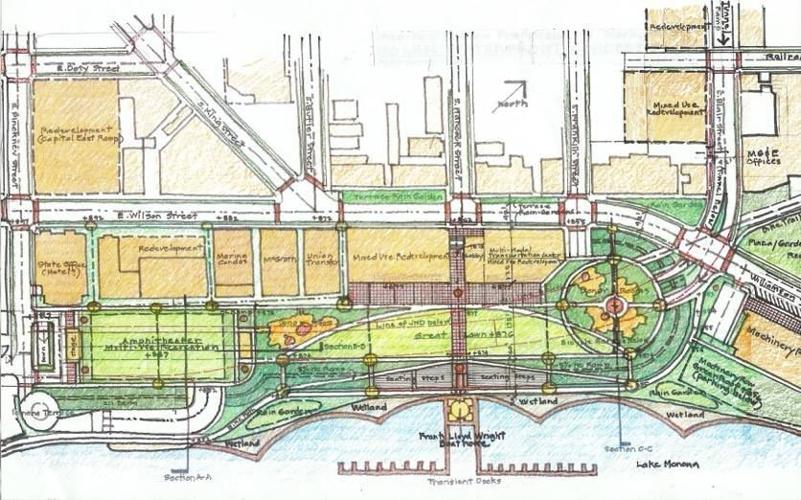 Proposal for decked park over John Nolen Drive would connect Capitol