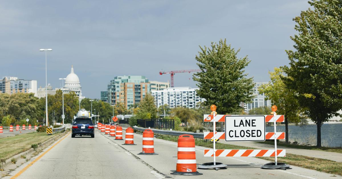 New John Nolen Drive lanes open Tuesday, detour for Capital City Trail