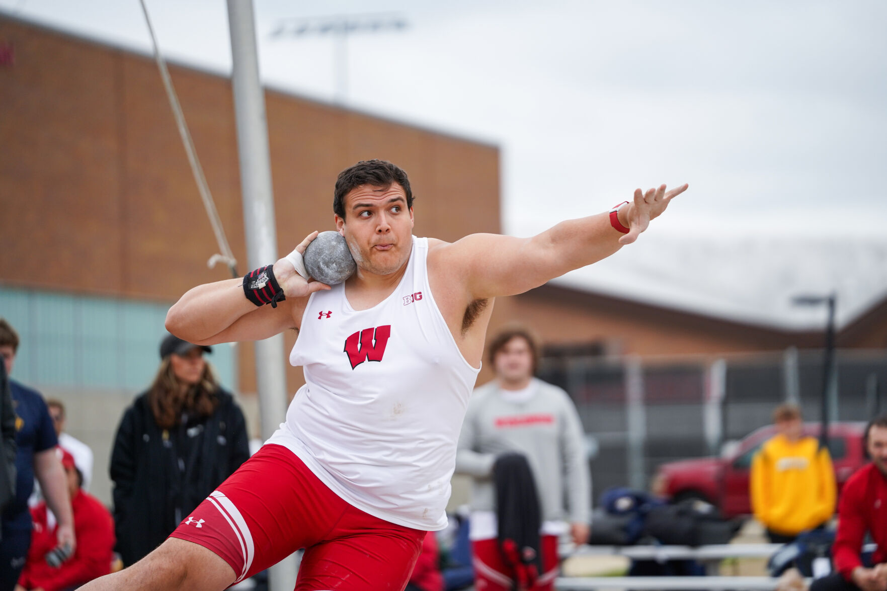This Badger shot putter tossed the longest throw in the country ...
