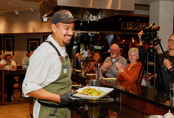 Photos Luis Garcia of Paoli Schoolhouse makes tetelas Cooking with