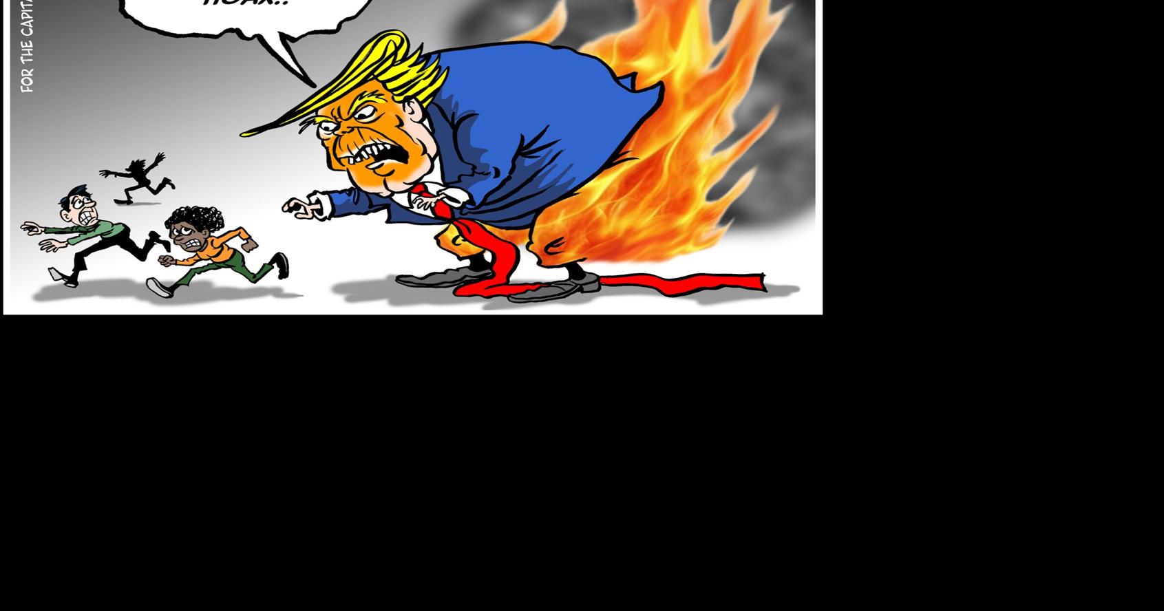 Trump's heated, bogus blame game on climate change