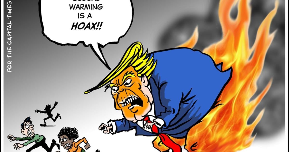 Trump's heated, bogus blame game on climate change