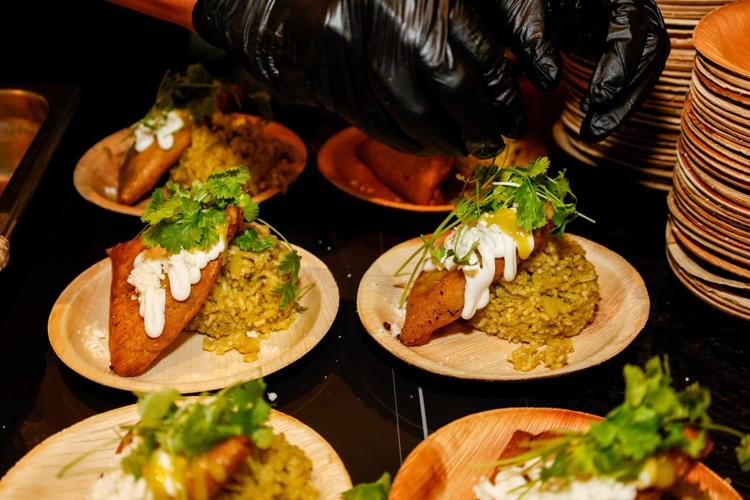 Photos Luis Garcia of Paoli Schoolhouse makes tetelas Cooking with