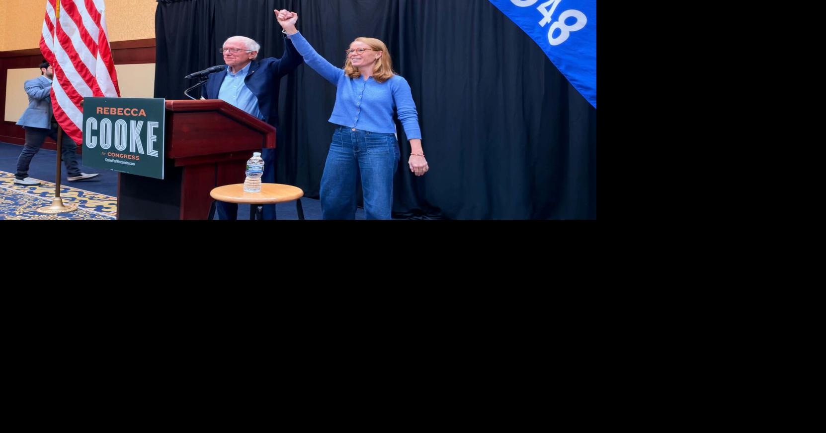 Bernie Sanders campaigns for Rebecca Cooke and democracy