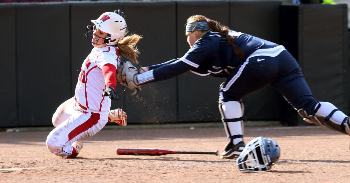 Photos: Wisconsin's softball opener at Goodman Diamond | Local News ...