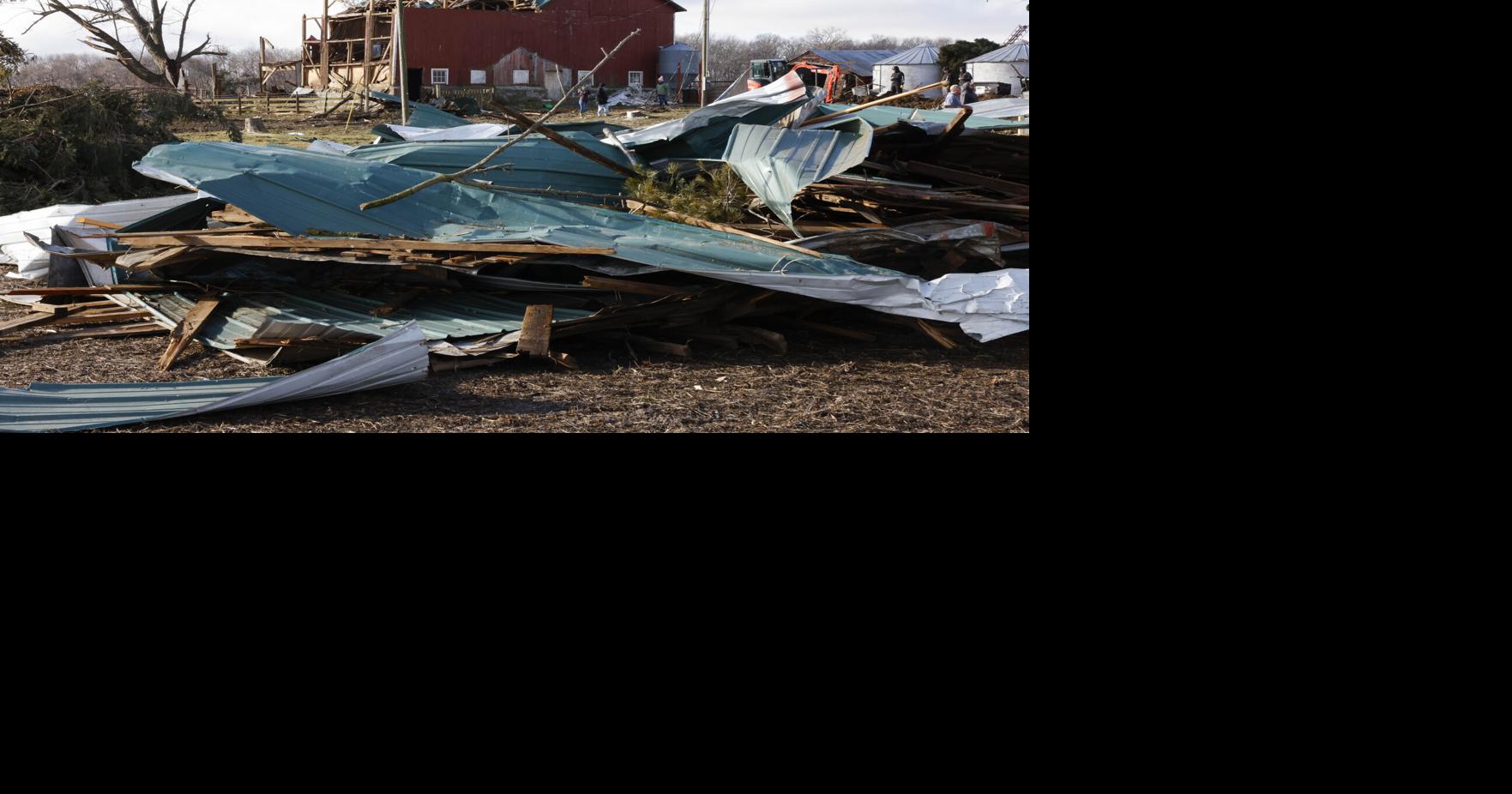 Tornado path of destruction seen in photos of Edgerton area | News ...