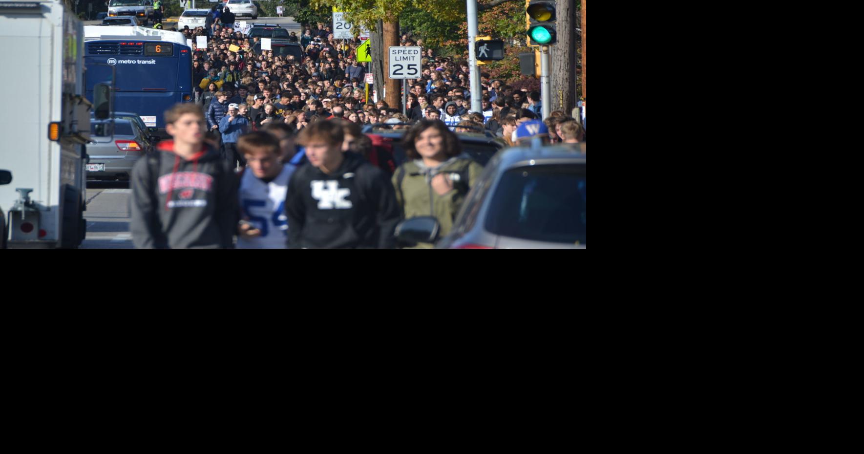 More than 1,000 walk out at West in support of fired security guard ...