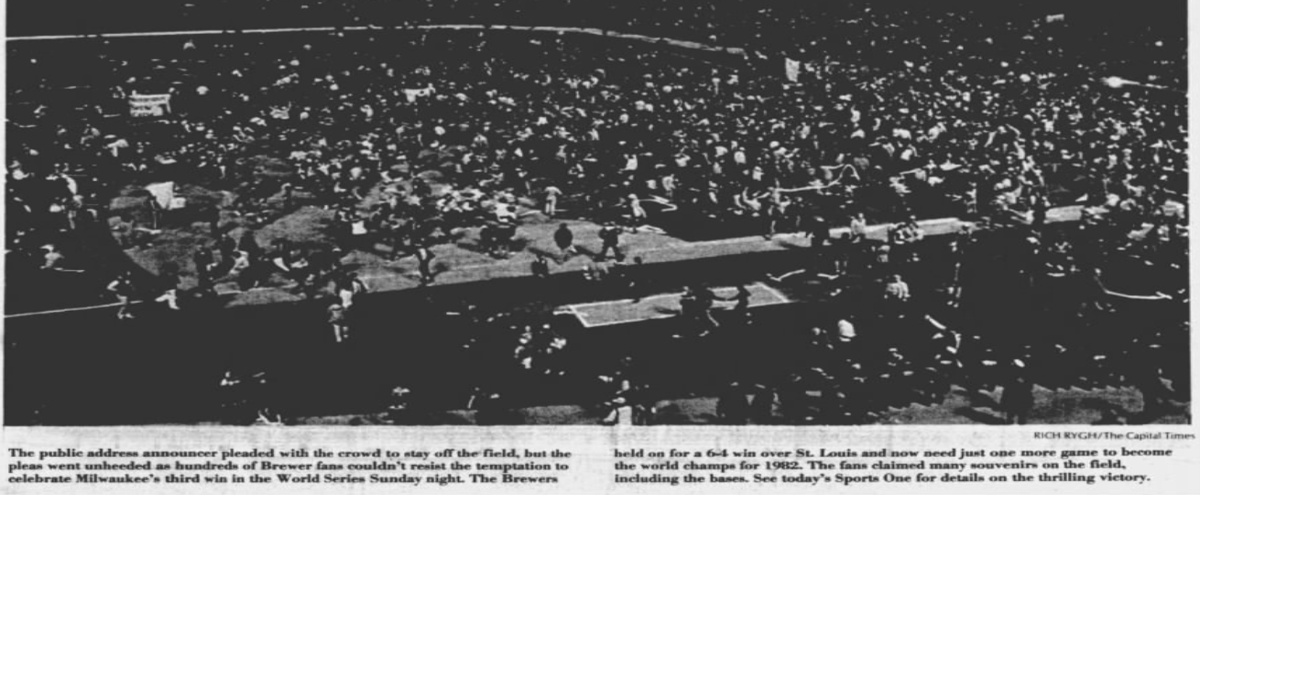 How the Cap Times covered the Brewers’ 1982 World Series run
