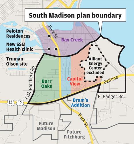 South Madison plan boundary map