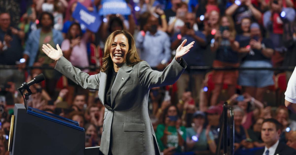 What it looked like at the Kamala Harris rally in Madison | News ...