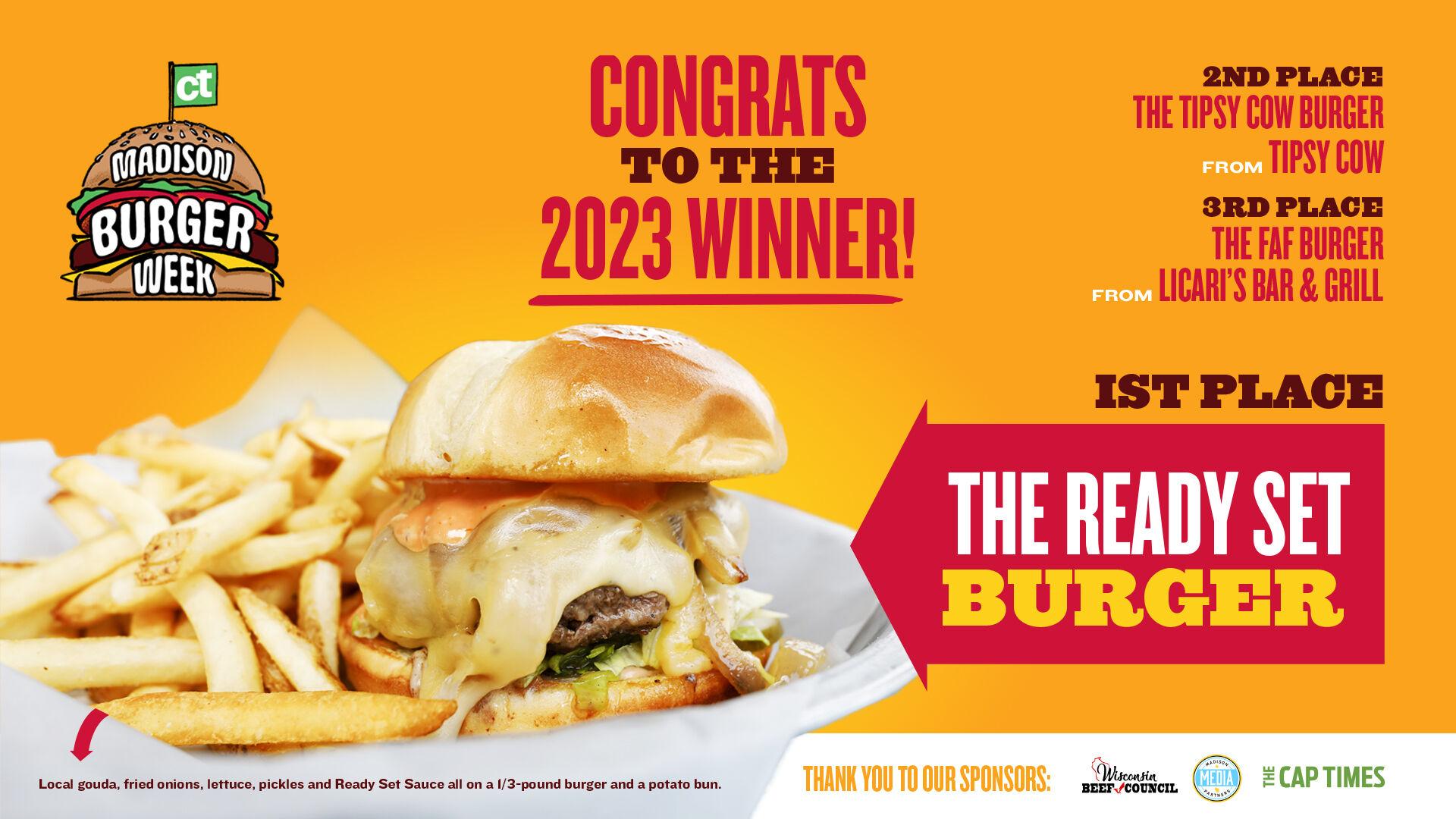 Madison Burger Week 2023 winner is The Ready Set Cap Times Events