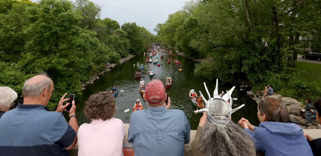 Photos Fools Flotilla paddles down the Yahara River Local News