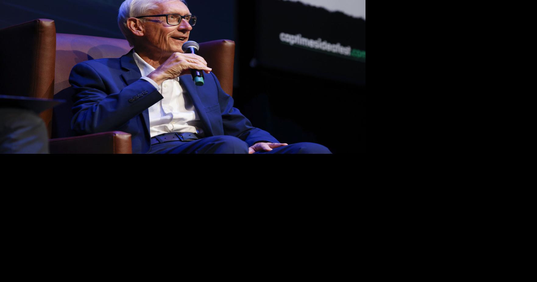 Wisconsin governor Tony Evers speaks at Cap Times Idea Fest ...