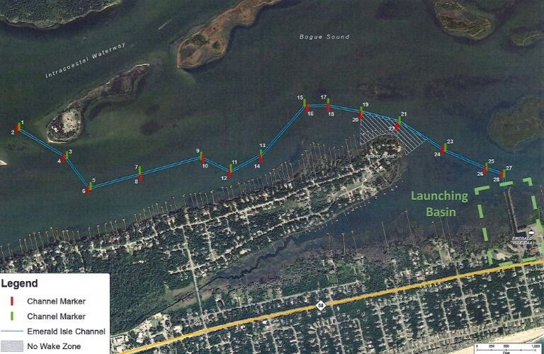 Bogue Sound Fishing Map Emerald Isle Board Oks Effort To Get State Money To Dredge Boating Access  Channel | News | Carolinacoastonline.com
