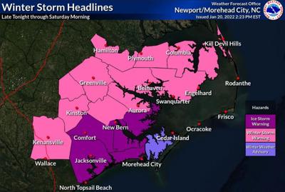 NWS forecasts unprecedented winter storm for Carteret County