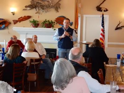 US Senate candidate Budd visits Carteret County to meet with voters, talk campaign priorities