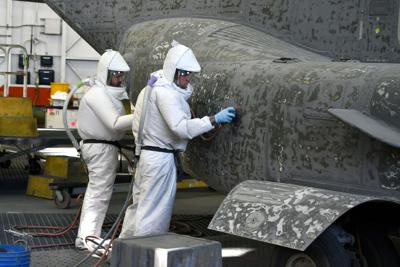 New V-22 paint removal process saves time at FRC East