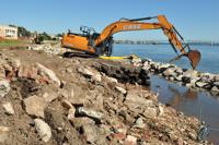 Work begins on community college shoreline restoration