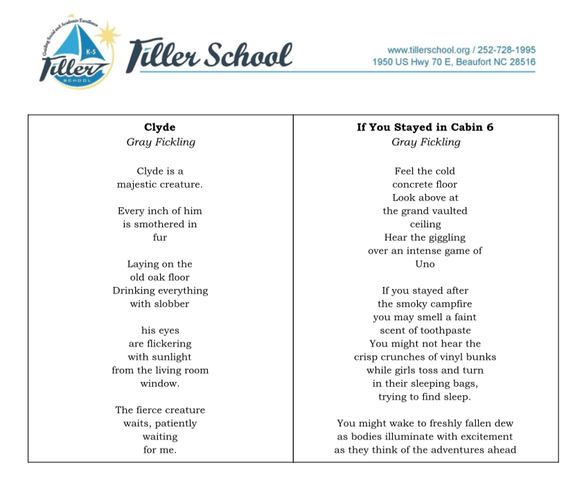 Tiller School student wins poetry awards News