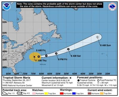 Tropical Storm Maria moving out to sea | News | carolinacoastonline.com