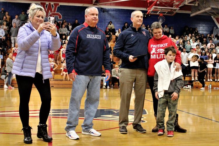 West honors boys assistant coach Lancaster for 25 years of service with