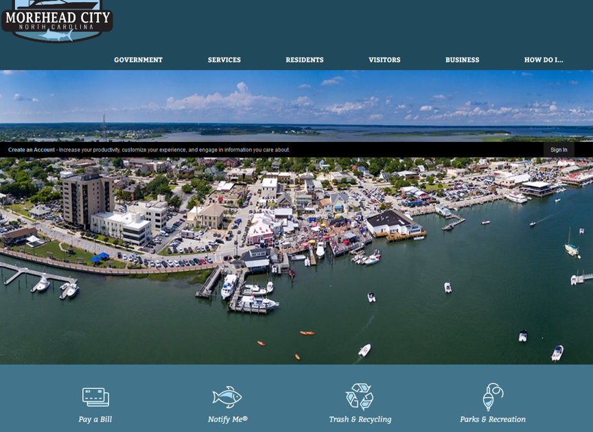 Morehead City launches new website News