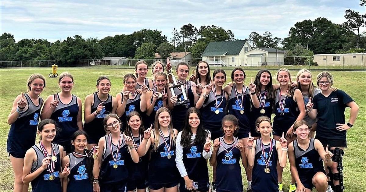Broad Creek Middle School girls track and field champ Sports