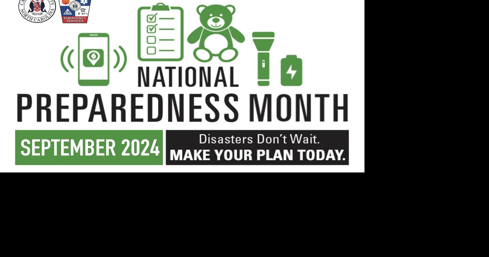 National preparedness month helps raise awareness to prepare for