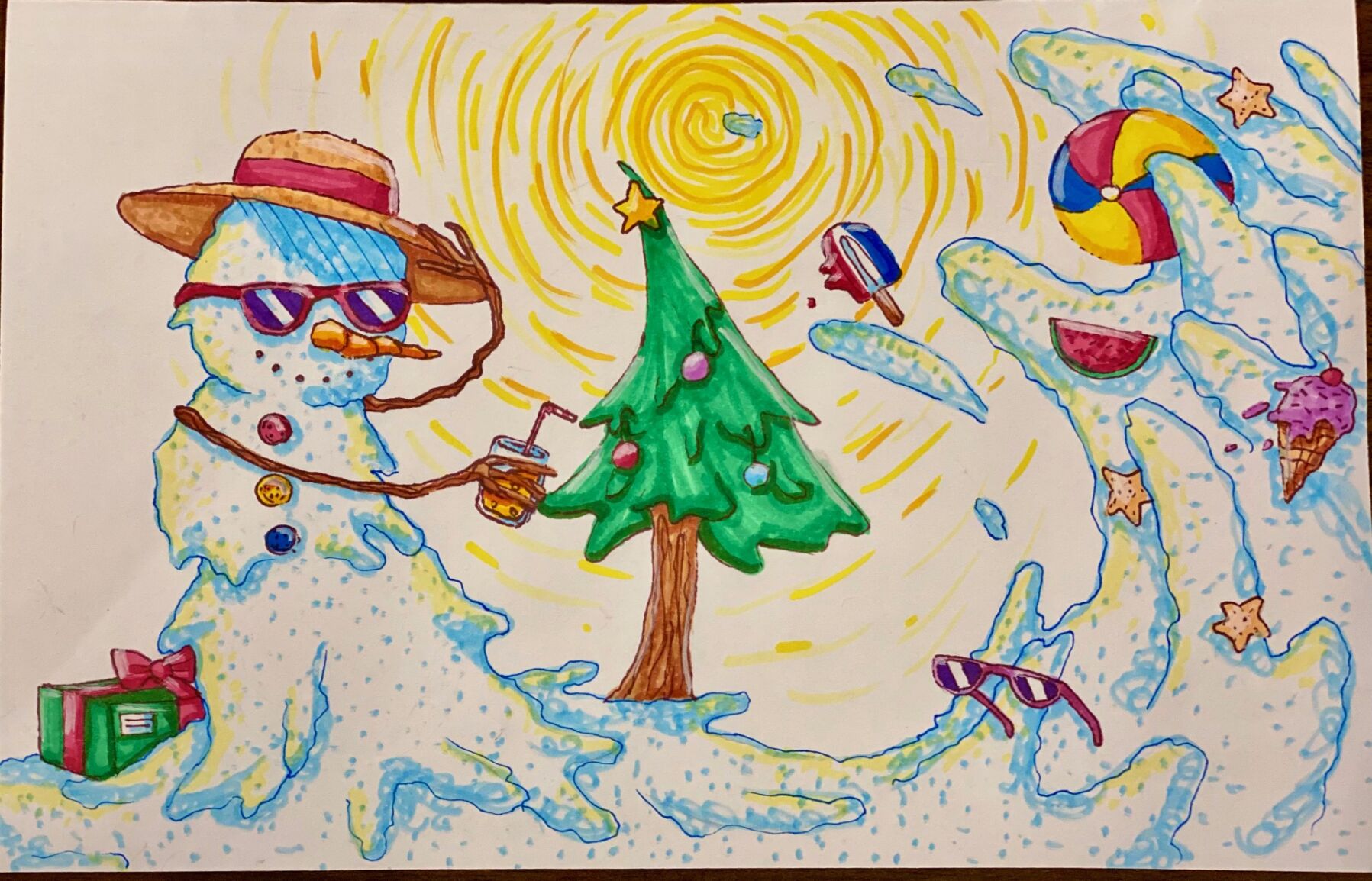 Carteret County Schools announces winners of 2021 holiday card