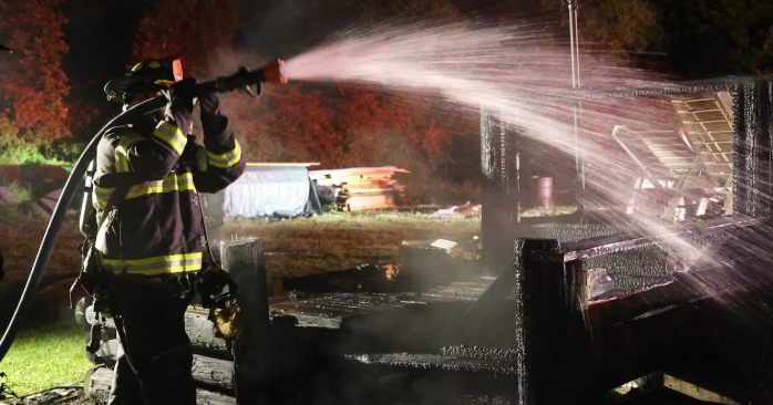 Fire crews stop midnight hot tub fire before it reaches Morehead City home