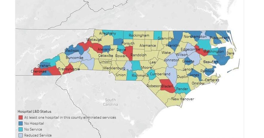 Deserts for women’s health care services expand in rural NC counties | Regional