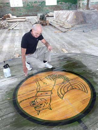 Seadogs Court Logo Perfectly Preserved After All These Years