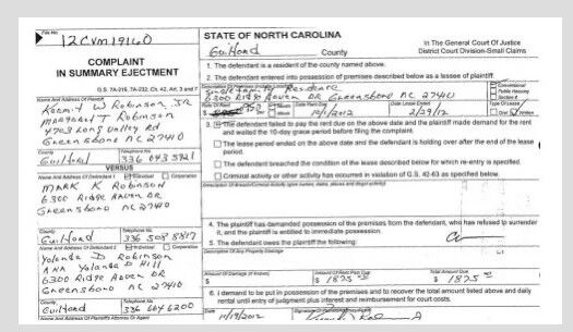 Report on NC Lt. Gov. Robinson's past eviction draws fire from governor's  race opponent Walker | Regional | carolinacoastonline.com