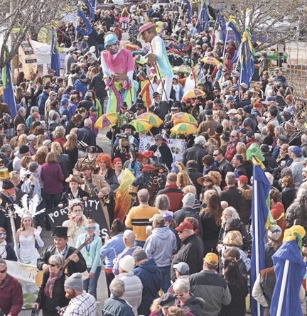 mardi gras on middle lane